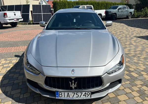 Maserati Ghibli cena 93000 przebieg: 53508, rok produkcji 2014 z Łapy małe 407